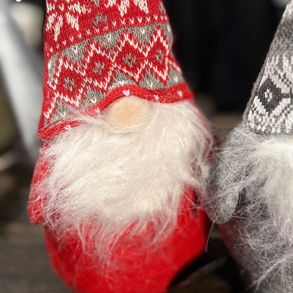 Cost Plus World Market Red and Gray Holiday Gnomes - Picture 3 of 3